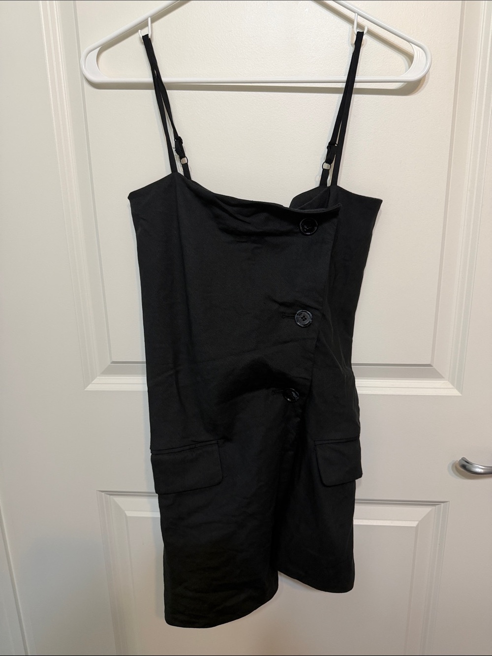 Acne Studios Black Linen-blend Twill Top - Picture 2 of 5